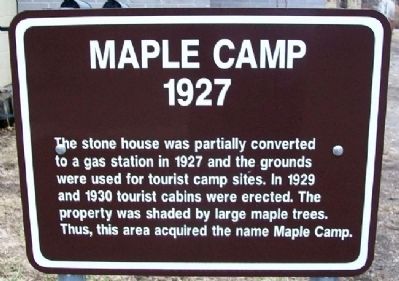 Maple Camp Marker. Click for full size. Maple Camp Marker image. Click for full size.
