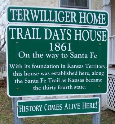 Terwilliger Home / Trail Days House Marker image. Click for full size.
