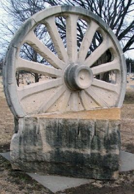 Santa Fe Trail Monument Near Greenwood Cemetery image. Click for full size.