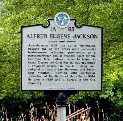 Alfred Eugene Jackson Marker. Click for full size. Alfred Eugene Jackson Marker image. Click for full size.