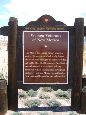 Women Veterans of New Mexico Marker image. Click for full size.