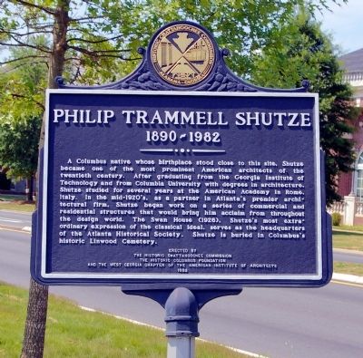 Philip Trammell Shutze Marker image. Click for full size.