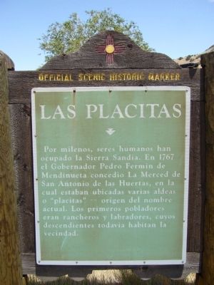 <i>rear of</i> Las Placitas Marker image. Click for full size.