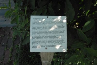 Boyd House Marker image. Click for full size.