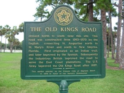 The Old Kings Road Marker image. Click for full size.