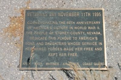 Veterans Day November 11th 1995 Marker. Click for full size. Veterans Day November 11th 1995 Marker image. Click for full size.