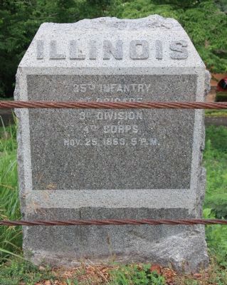 35th Illinois Infantry Monument. Click for full size. 35th Illinois Infantry Monument image. Click for full size.