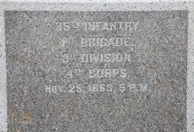 35th Illinois Infantry Monument. Click for full size. 35th Illinois Infantry Monument image. Click for full size.