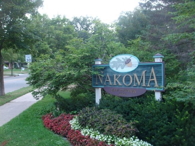 Nakoma Neighborhood Sign image. Click for full size.
