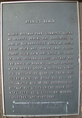 Bernie's Beach Marker image. Click for full size.