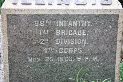 88th Illinois Monument. Click for full size. 88th Illinois Monument image. Click for full size.
