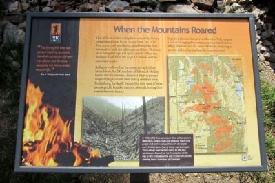 When the Mountains Roared Marker image. Click for full size.