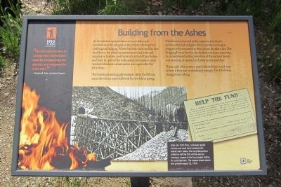 Building From the Ashes Marker image. Click for full size.