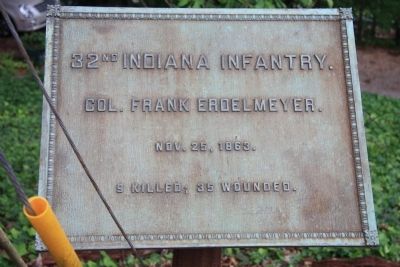 32nd Indiana Infantry Marker image. Click for full size.