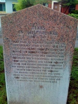 Texas In the Civil War (Side B) image. Click for full size.