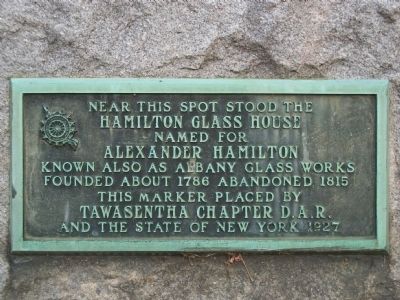 Hamilton Glass House Marker. Click for full size. Hamilton Glass House Marker image. Click for full size.