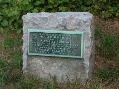 Hamilton Glass House Marker. Click for full size. Hamilton Glass House Marker image. Click for full size.