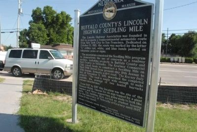 Buffalo County’s Lincoln Highway Seedling Mile Marker image. Click for full size.