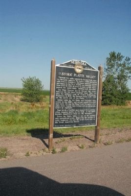 Historic Platte Valley Marker image. Click for full size.