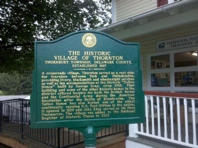 The Historic Village of Thornton Marker image. Click for full size.