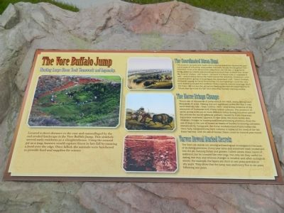 The Vore Buffalo Jump Marker image. Click for full size.
