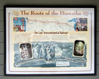 The Route of the Hiawatha Marker image. Click for full size.