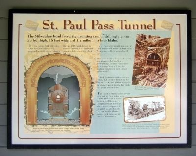 St. Paul Pass Tunnel Marker image. Click for full size.
