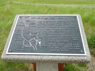 The Reno-Benteen Defense Marker image. Click for full size.