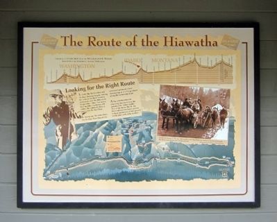 Route of the Hiawatha Marker image. Click for full size.