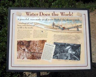 Water Does the Work! Marker. Click for full size. Water Does the Work! Marker image. Click for full size.
