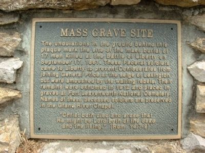 Mass Grave Site Marker. Click for full size. Mass Grave Site Marker image. Click for full size.