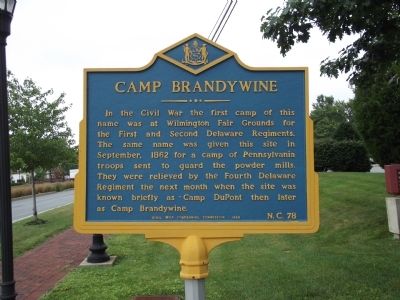 Camp Brandywine Marker image. Click for full size.
