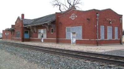 Former Santa Fe Depot, Strong City image. Click for full size.
