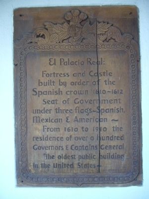 El Palacio Real Marker image. Click for full size.