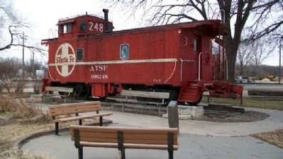 W.B. Strong Memorial Railroad Park Marker image. Click for full size.