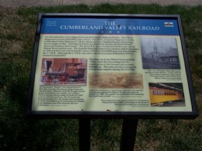 The Cumberland Valley Railroad Marker image. Click for full size.