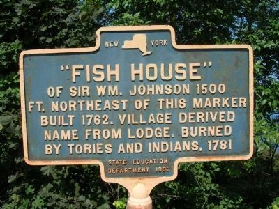 Fish House Marker, Prior to Repainting image. Click for full size.