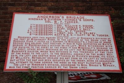 Anderson's Brigade Marker. Click for full size. Anderson's Brigade Marker image. Click for full size.