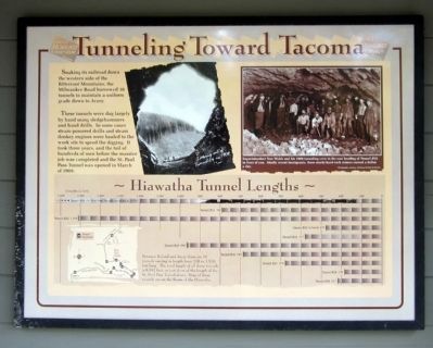 Tunneling Toward Tacoma Marker image. Click for full size.