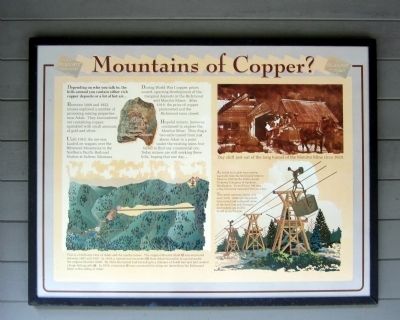 Mountains of Copper? Marker. Click for full size. Mountains of Copper? Marker image. Click for full size.