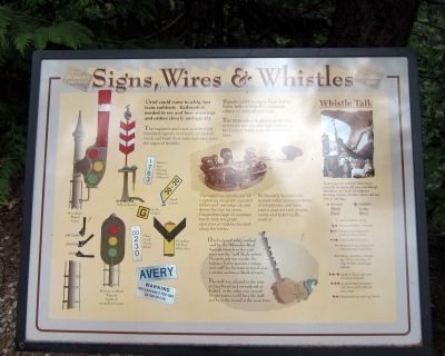 Signs, Wires & Whistles Marker. Click for full size. Signs, Wires & Whistles Marker image. Click for full size.