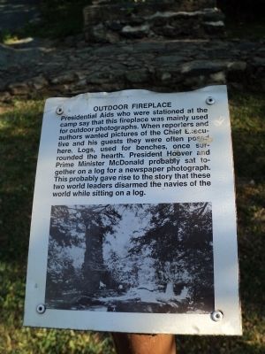 Outdoor Fireplace Marker. Click for full size. Outdoor Fireplace Marker image. Click for full size.