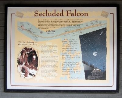 Secluded Falcon Marker image. Click for full size.