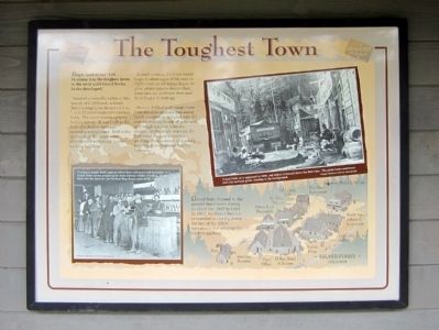 The Toughest Town Marker image. Click for full size.
