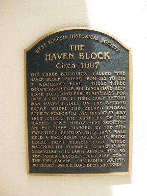 The Haven Block Marker image. Click for full size.