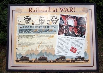 Railroad at WAR! Marker image. Click for full size.