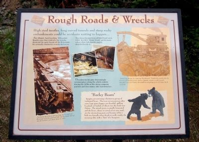 Rough Roads & Wrecks Marker. Click for full size. Rough Roads & Wrecks Marker image. Click for full size.