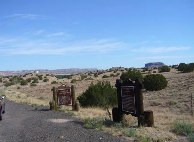 Maria Montoya Martinez, (Povika, Pond Lily) Marker (on right). Click for full size. Maria Montoya Martinez, (Povika, Pond Lily) Marker (on right) image. Click for full size.