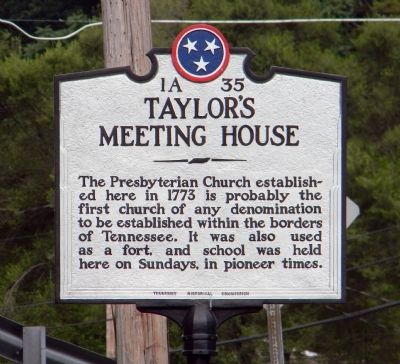Taylor's Meeting House Marker. Click for full size. Taylor's Meeting House Marker image. Click for full size.