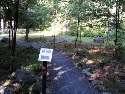 Marker in Rapidan Camp. Click for full size. Marker in Rapidan Camp image. Click for full size.